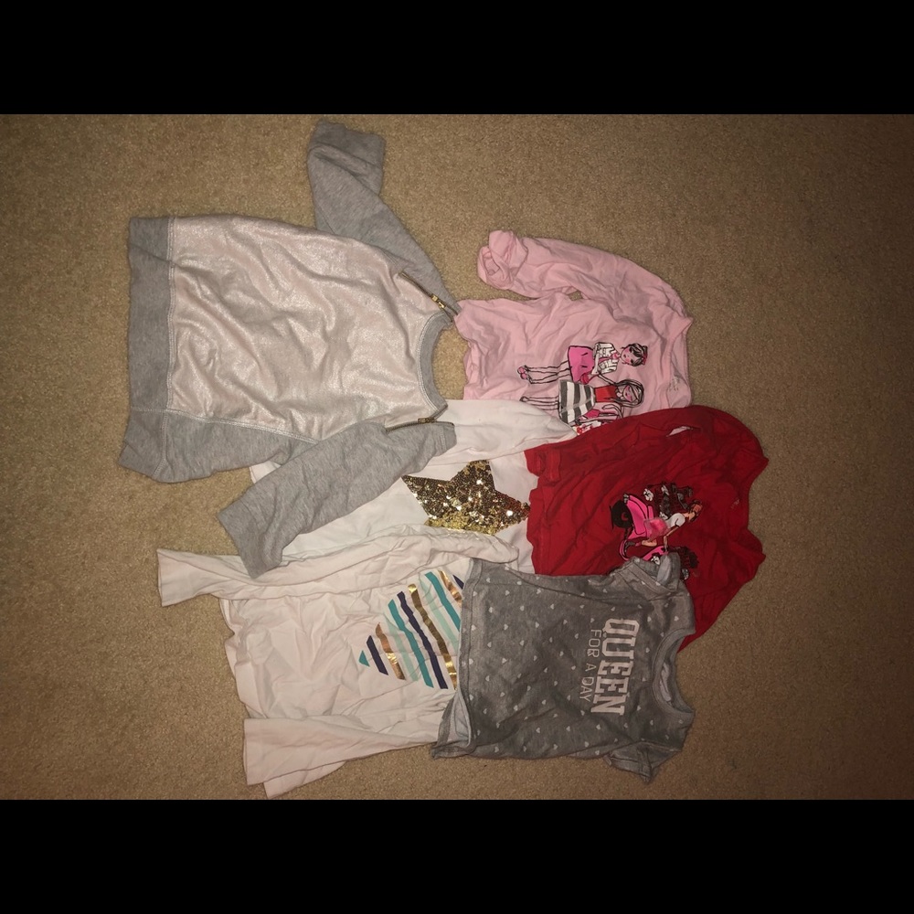 5 long sleeve shits and one short sleeve
